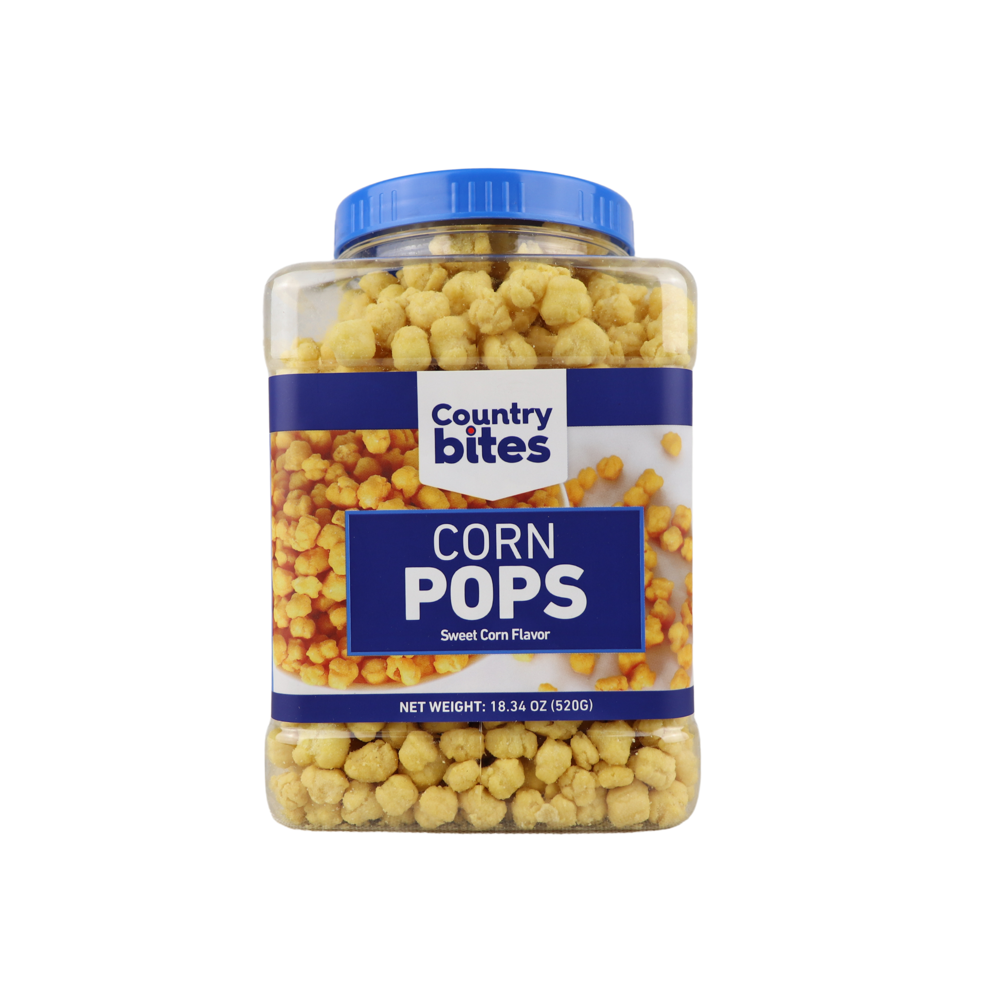 Country Bites Corn Pops Sweet Corn Flavor 520G Country Bites Corn Pops Sweet Corn Flavor 520G